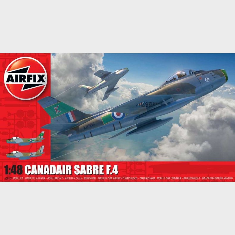 Airfix - Canadair Sabre F.4 Fly Byggest - 1:48 - A08109