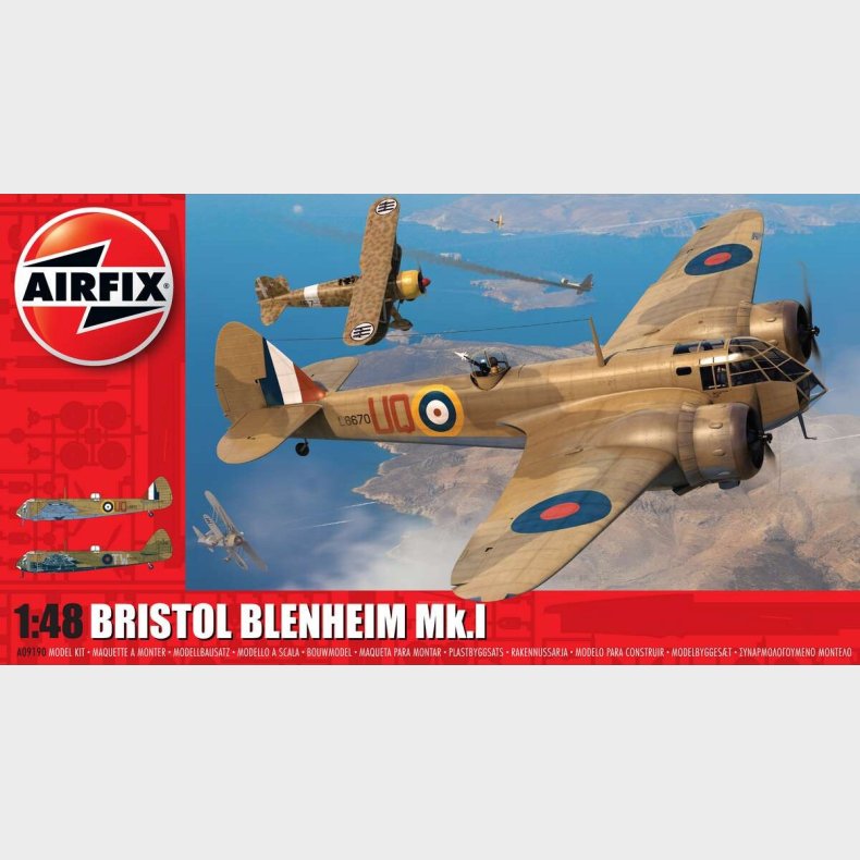 Airfix - Bristol Blenheim Mk.i Fly Byggest - 1:48 - A09190