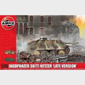 Airfix - Jagdpanzer 38t Hetzer Tank Byggest - 1:35 - A1353
