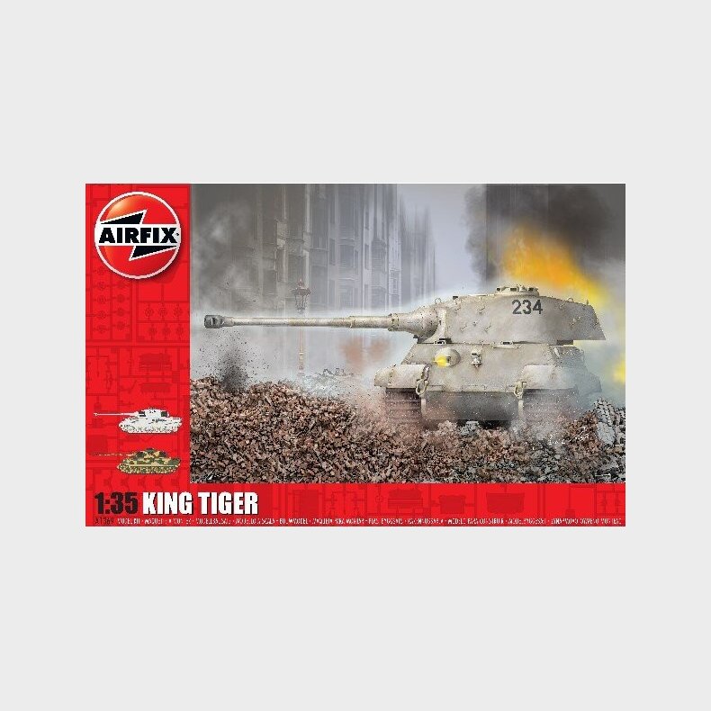 Airfix - King Tiger Tank Byggest - 1:35 - A1369