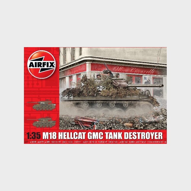 Airfix - M18 Hellcat Gmc Tank Byggest - 1:35 - A1371