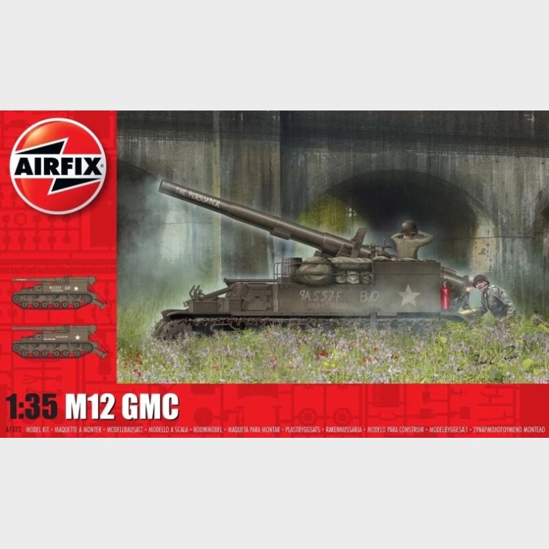 Airfix - M12 Gmc Tank Byggest - 1:35 - A1372