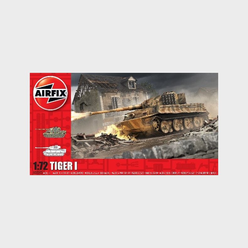 Airfix - Tiger I Tank Byggest - 1:72 - A02342