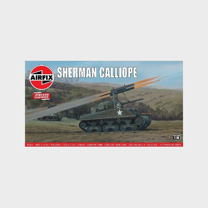 Airfix - Sherman Calliope Tank Byggest - Vintage Classics - 1:76 - A02334v