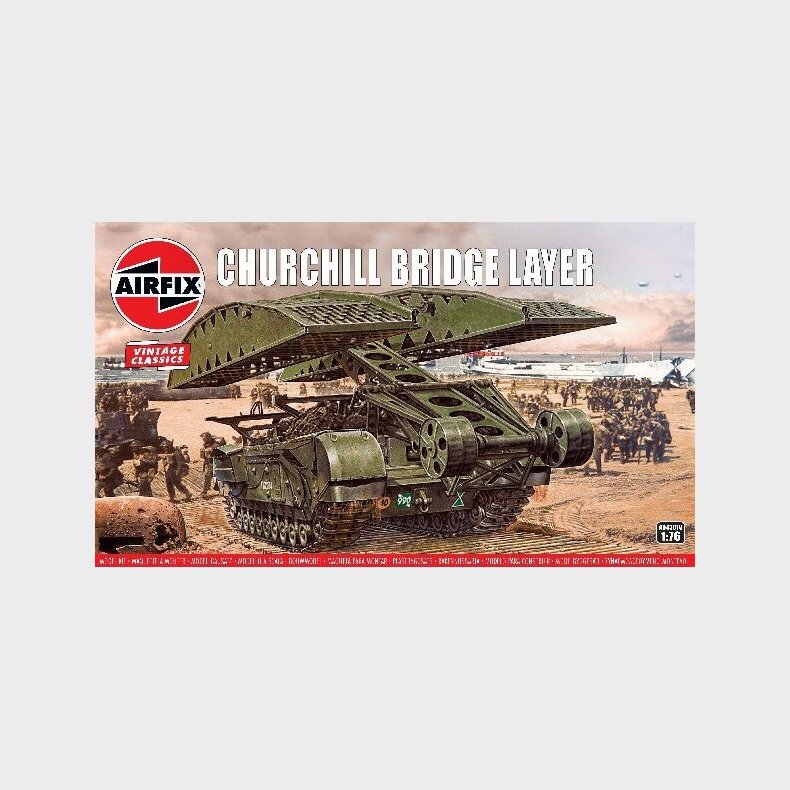 Airfix - Churchill Bridge Tank Byggest - 1:76 - A04301v