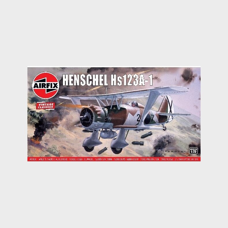 Airfix - Henschel Hs123a-1 Fly Byggest - 1:72 - A02051v