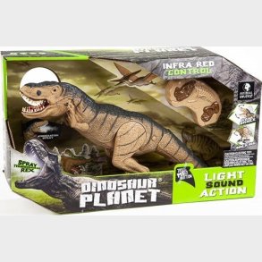 Fjernstyret Dinosaur Legetj Med Lys Og Lyd - T-rex - 46 Cm - Dinosaur Planet