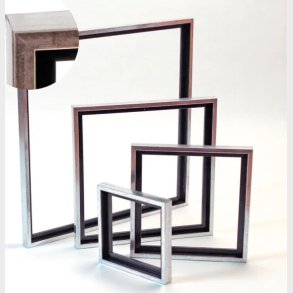 Svveramme Til Lrred - 50 X 50 Cm - Tr Antik Silverlook - Artino