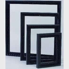 Svveramme Til Lrred - 50 X 50 Cm - Mat Sort - Artino