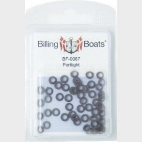 Billing Boats Fittings - Koje - 4 Mm - 50 Stk - Sort