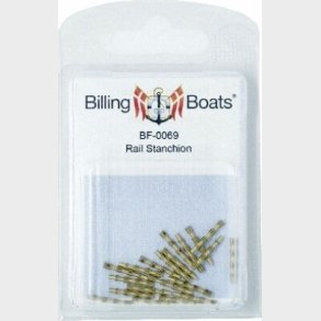 Billing Boats Fittings - Gelndersttte - 15 Mm - 3 Huller - 20 Stk