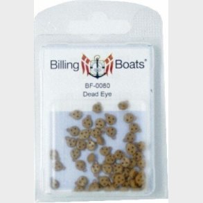Billing Boats Fittings - Jomfru / Deadeye - 5 Mm - 50 Stk