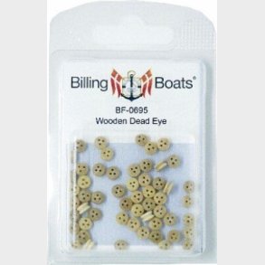 Billing Boats Fittings - Jomfru / Deadeye - 5 Mm - 50 Stk