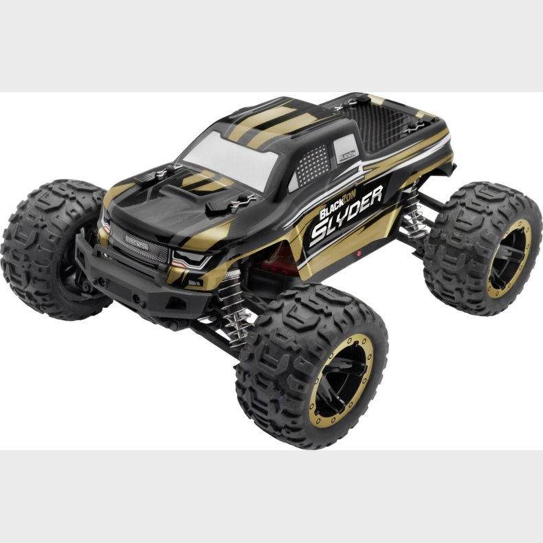 Blackzon - Fjernstyret Monster Truck - Slyder - 1:16 - Sort Guld