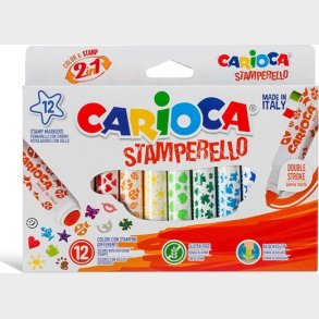 Carioca - Stamperello Stempeltusser - Dobbeltsidet - 12 Farver