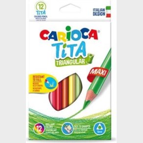 Carioca - Tita Farveblyanter - Maxi - 12 Farver