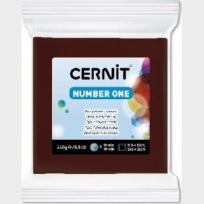 Cernit - Modellervoks - Number One - Brun 250 G