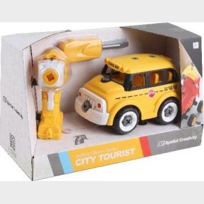 Fjernstyret Bus Med Lyd Og Skruetrkker - Contruck