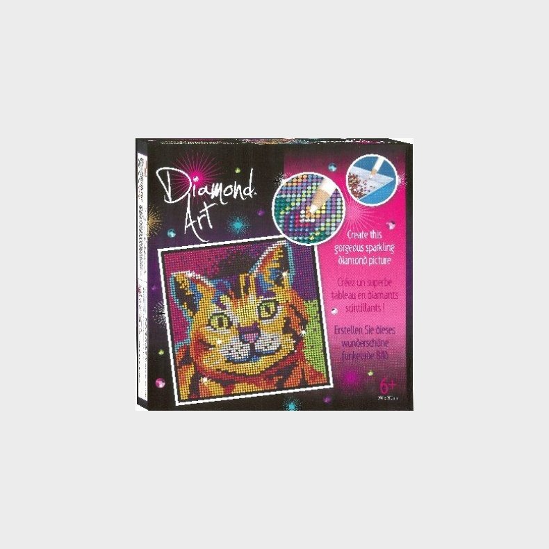 Diamond Art - Kat - 20 X 20 Cm