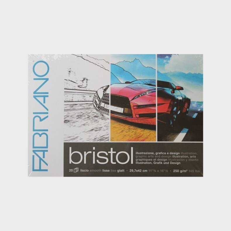 Fabriano - Papir - A3 - Bristol - 20 Sider