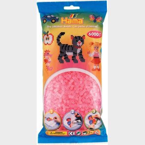 Hama Midi Perler - Transparent Pink - 6.000 Stk - 205-72