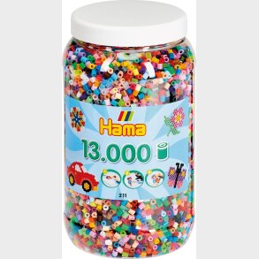 Hama Midi Perler - Mix 68 - 13.000 Stk I Spand - 211-68