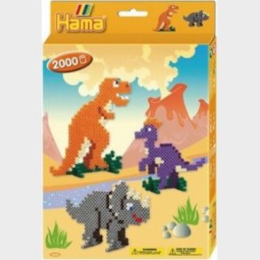 Hama Midi Perler - Dinosaur Perlest - 2.000 Perler - 3434