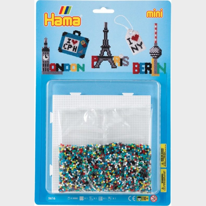 Hama Mini Perler - Rejser Perlest - 5.000 Perler - 5616