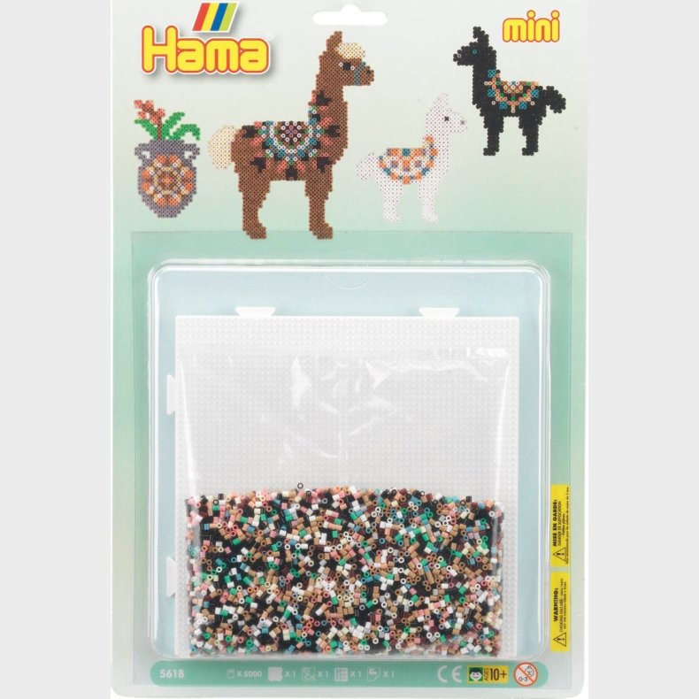 Hama Mini Perler - Alpaka Perlest - 5.000 Perler - 5618