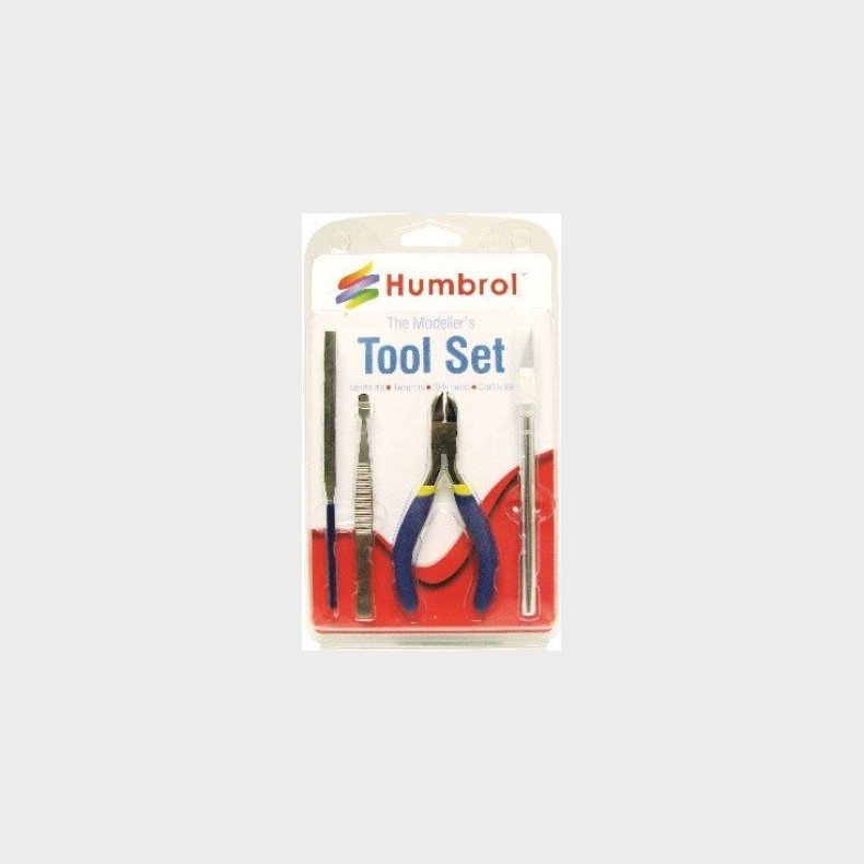 Humbrol - Vrktj Til Modelbygning - Modellers Tool Set - 4 Dele