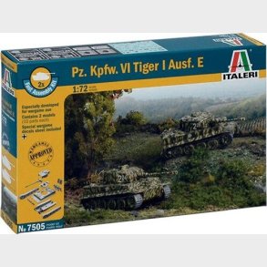 Italeri - Vi Tiger I Tanl Byggest - 1:72 - 7505