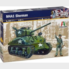 Italeri - M4a1 Sherman Tank Byggest - 1:35 - 225