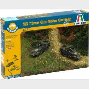 Italeri - M3 75mm Gun Motor Carriage Byggest - 1:72 -7510