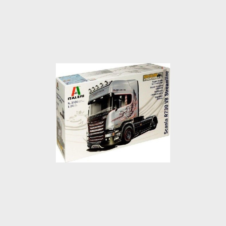 Italeri - Scania R730 Streamline Lastbil Byggest - 1:24 - 3906