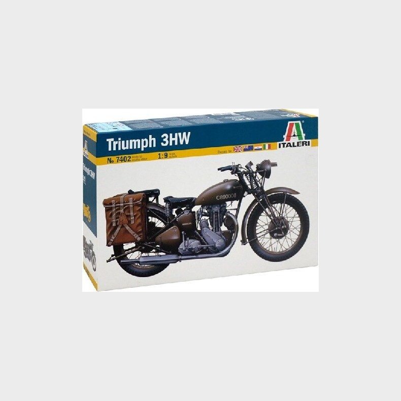 Italeri - Triumph 3hw Motorcykel Byggest - 1:9 - 7402