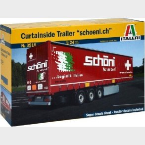 Italeri - Curtainside Trailer Byggest - 1:24 - 3918