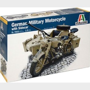 Italeri - German Military Motorcycle Byggest - 1:9 - 7403