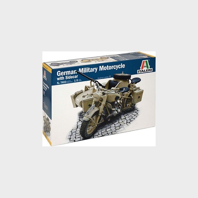 Italeri - German Military Motorcycle Byggest - 1:9 - 7403