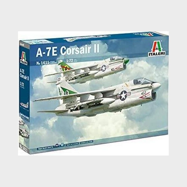 Italeri - A-7e Corsair Ii Fly Byggest - 1:72 - 1411