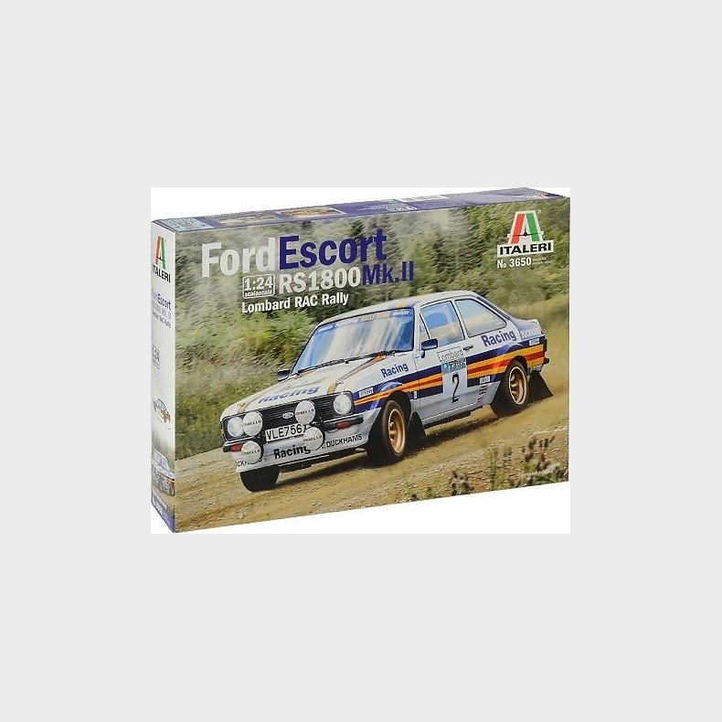 Italeri - Ford Escort Rs1800 Mk.ii Bil Byggest - 1:24 - 3650