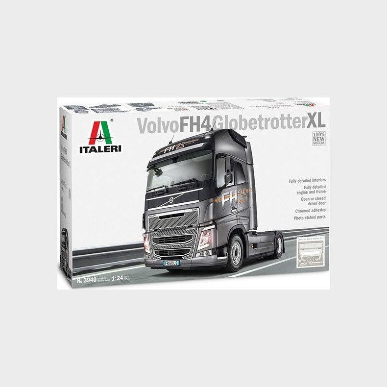 Italeri - Volvo Fh4 Globetrotter Xl Lastbil Byggest - 1:24 - 3940