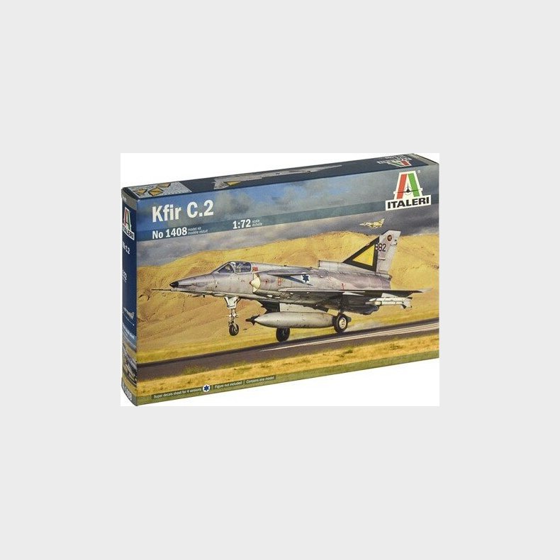 Italeri - Kfir C.2 Fly Byggest - 1:72 - 1408