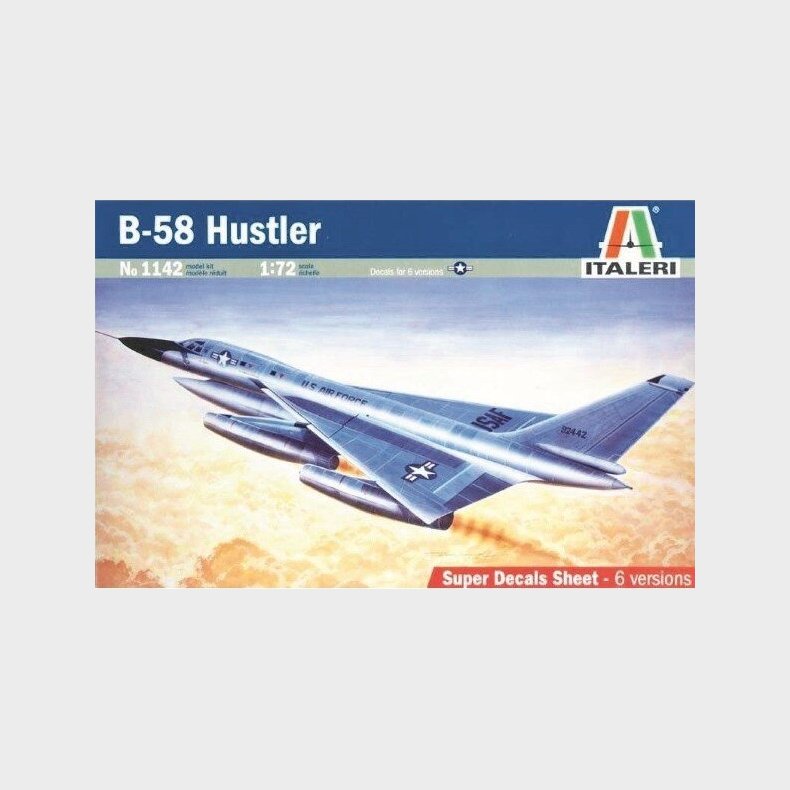 Italeri - B-58 Hustler Fly Byggest - 1:72 - 1142