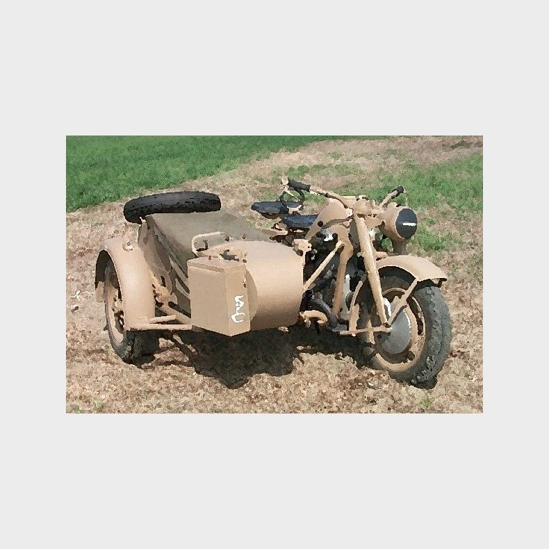 Italeri - Zundapp Ks750 With Sidecar Motorcykel Byggest - 1:9 - 7406