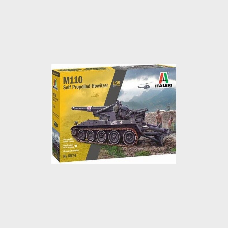 Italeri - M110 Tank Byggest - 1:35 - 6574