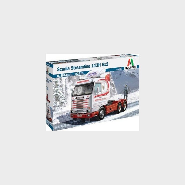 Italeri - Scania 143h Streamline 6x2 Lastbil Byggest - 1:24 - 3944