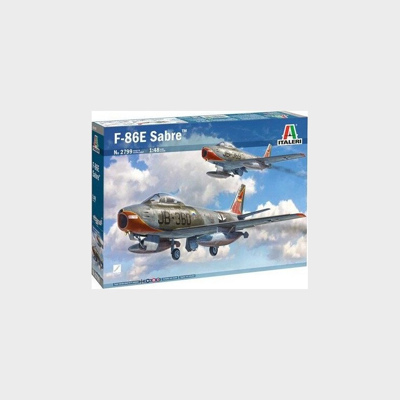 Italeri - F-86e Sabre Fly Byggest - 1:48 - 2799