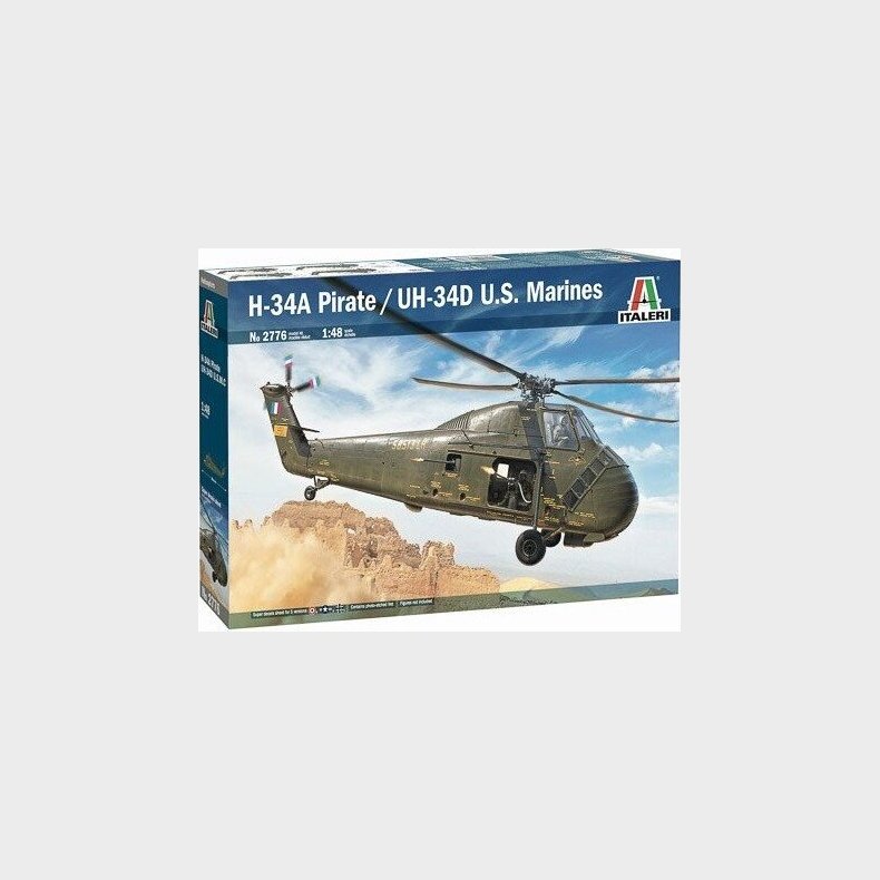 Italeri - H-34a Pirate Model Helikopter Byggest - 1:48 - 2776