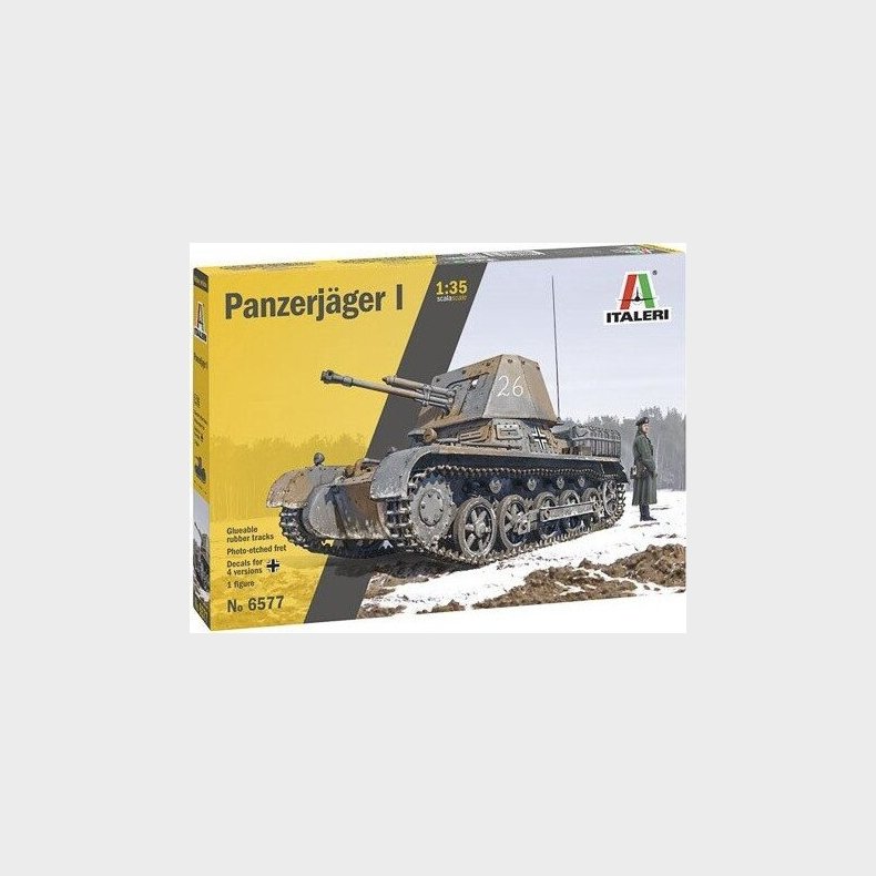 Italeri - Panzerjager I Tank Byggest - 1:35 - 6577s