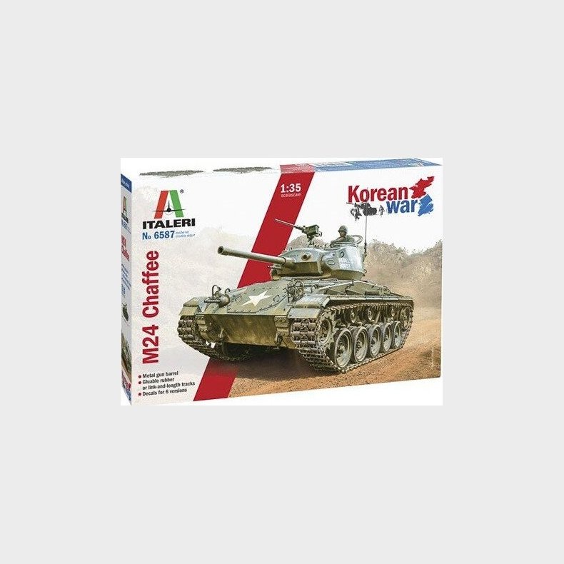 Italeri - M24 Chaffee Tank Byggest - 1:35 - 6587